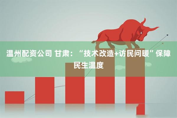 温州配资公司 甘肃：“技术改造+访民问暖”保障民生温度
